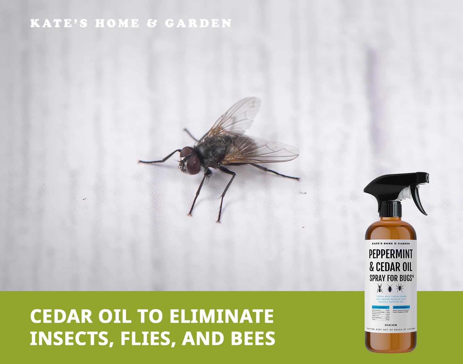 16oz bottle with spray nozzle for versatile home pest deterrence.