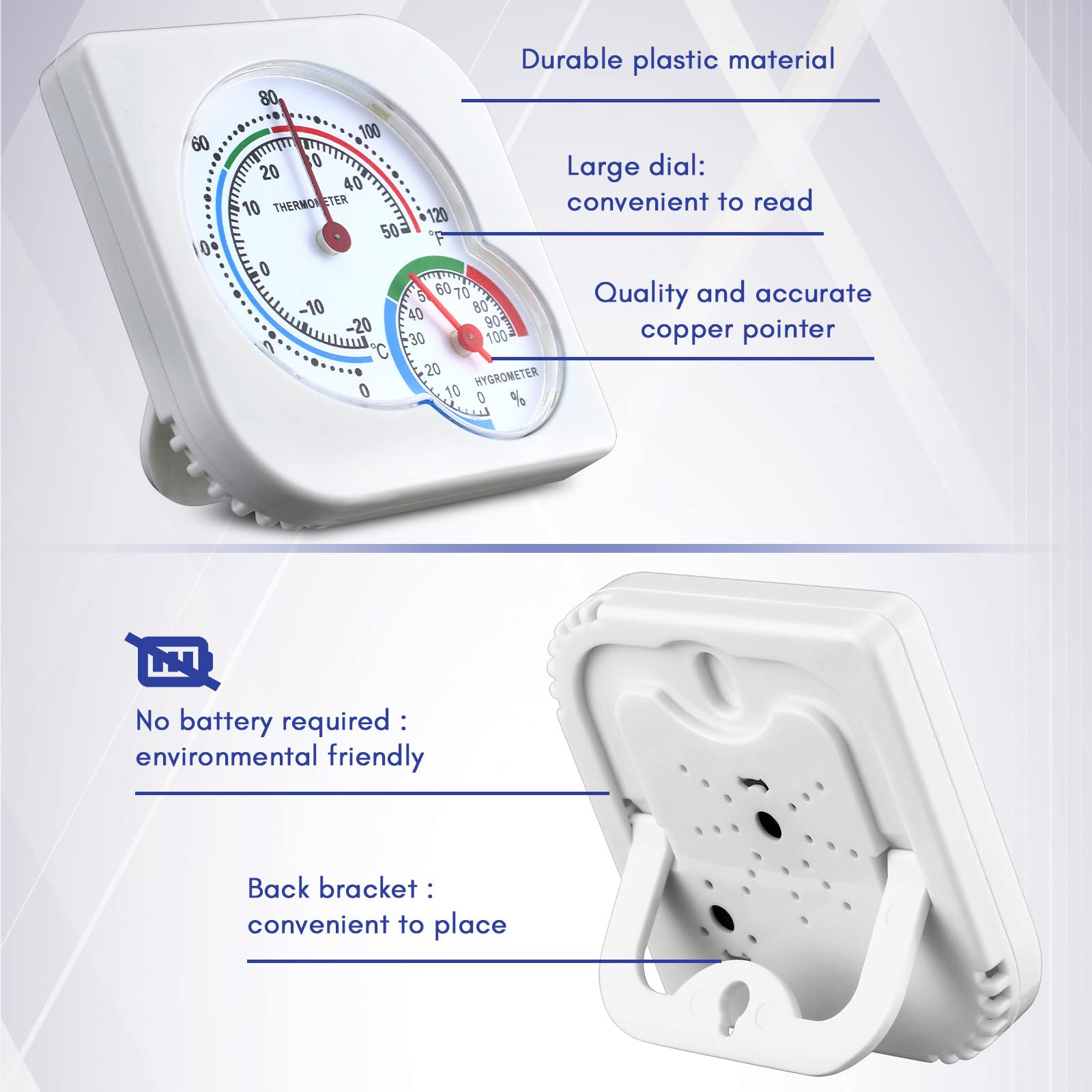 Kathfly compact thermometer humidity panel highlighting space-saving design