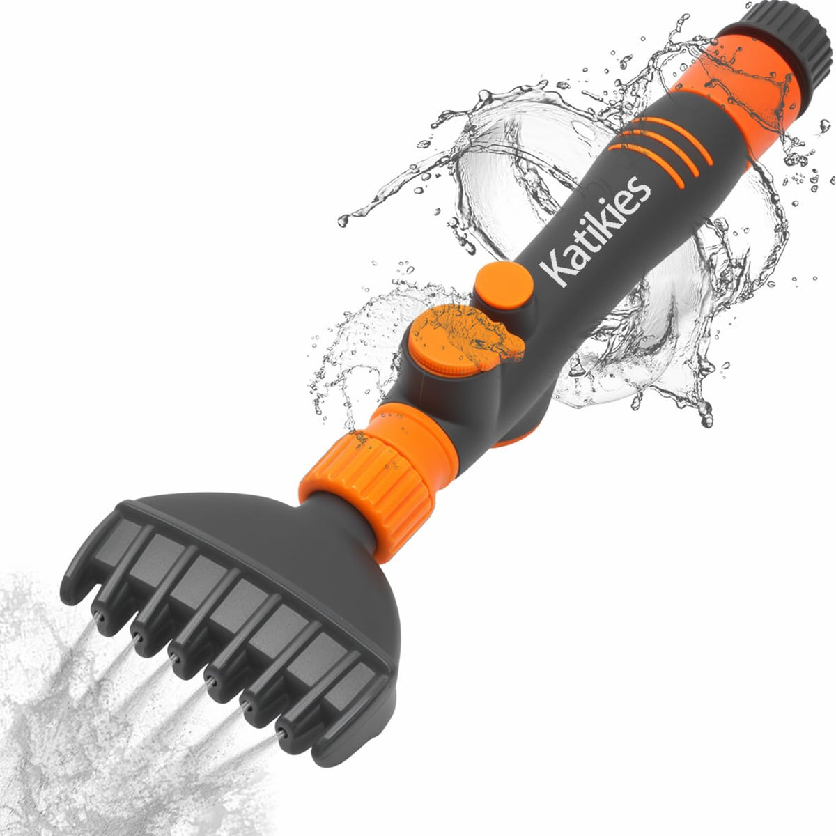 Katikies pool cartridge cleaner tool front view with six jets for deep cleaning