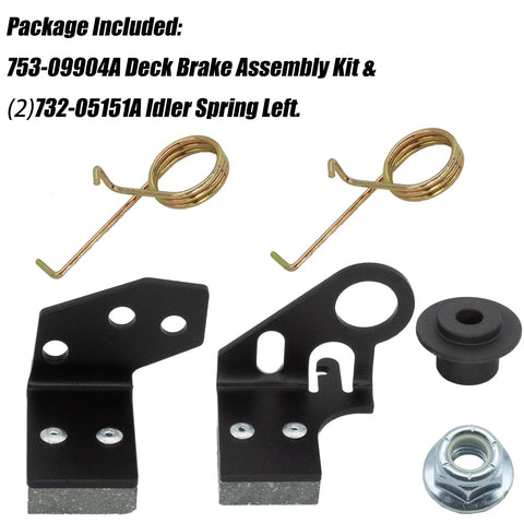 Kauklibna deck brake kit includes two left idler springs for replacement