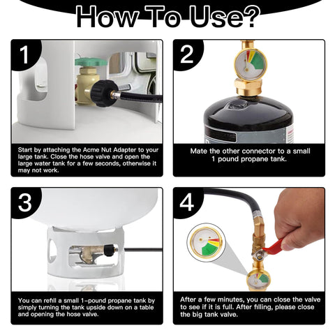 KAVAKARA glow dial gauge aids leak detection and level checking