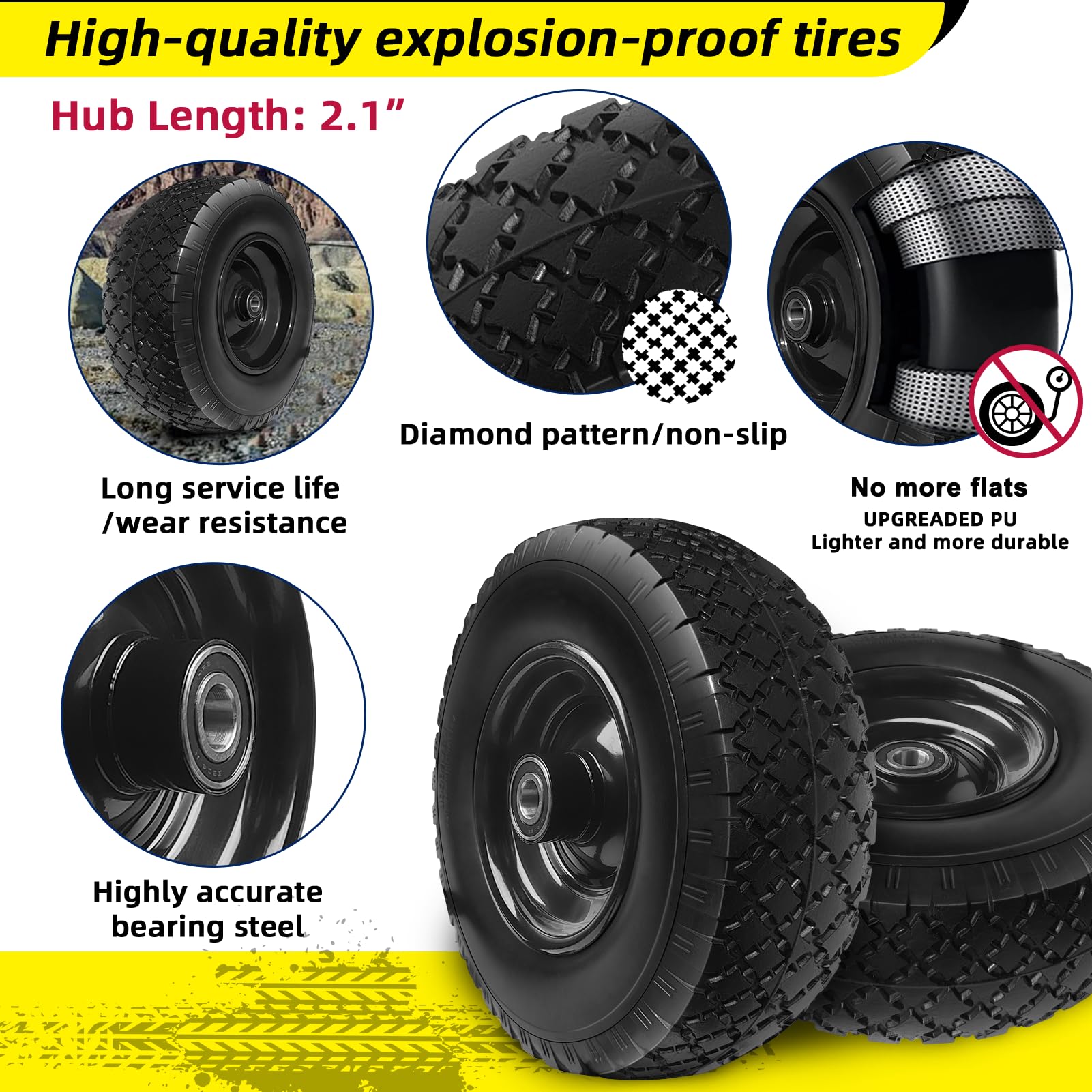 Kavedodu 5/8-inch axle bore enables broad equipment compatibility.
