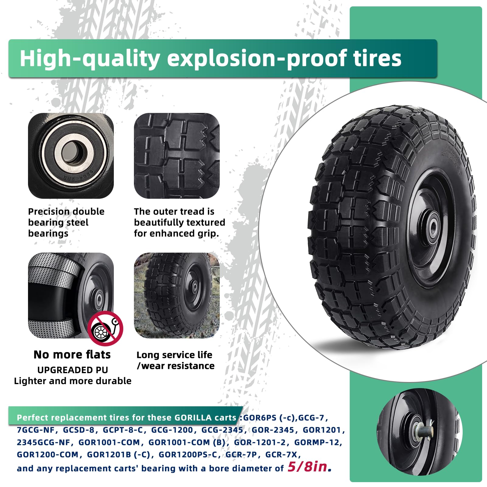 Kavedodu diamond-pattern tread improves traction on damp or uneven surfaces