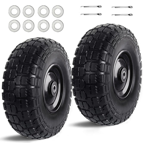 Kavedodu 12-inch solid tire on 410/350-6 wheel for durable hand trucks