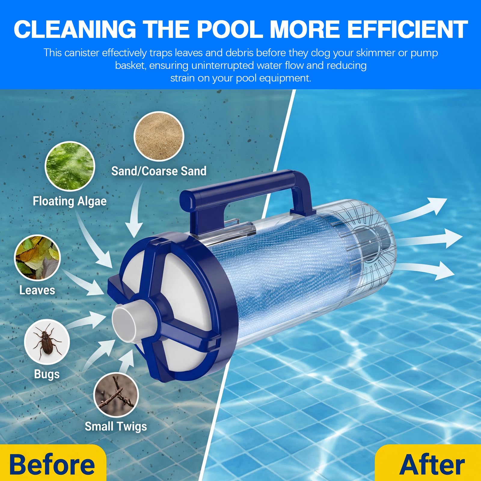 Kavius W530 installation on pool vacuum demonstrates quick setup