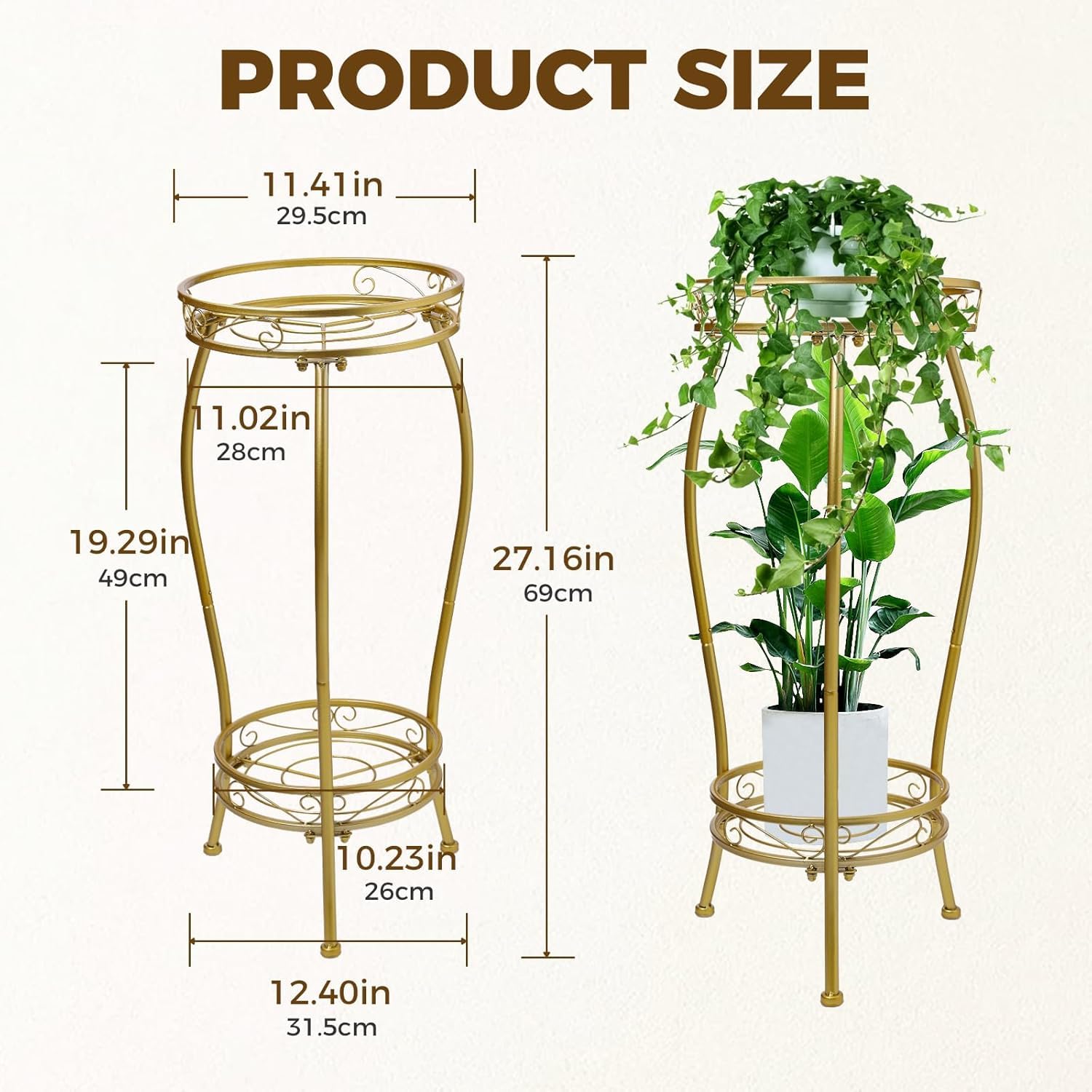 Kavlium 3-leg design boosts stability for long-lasting display.