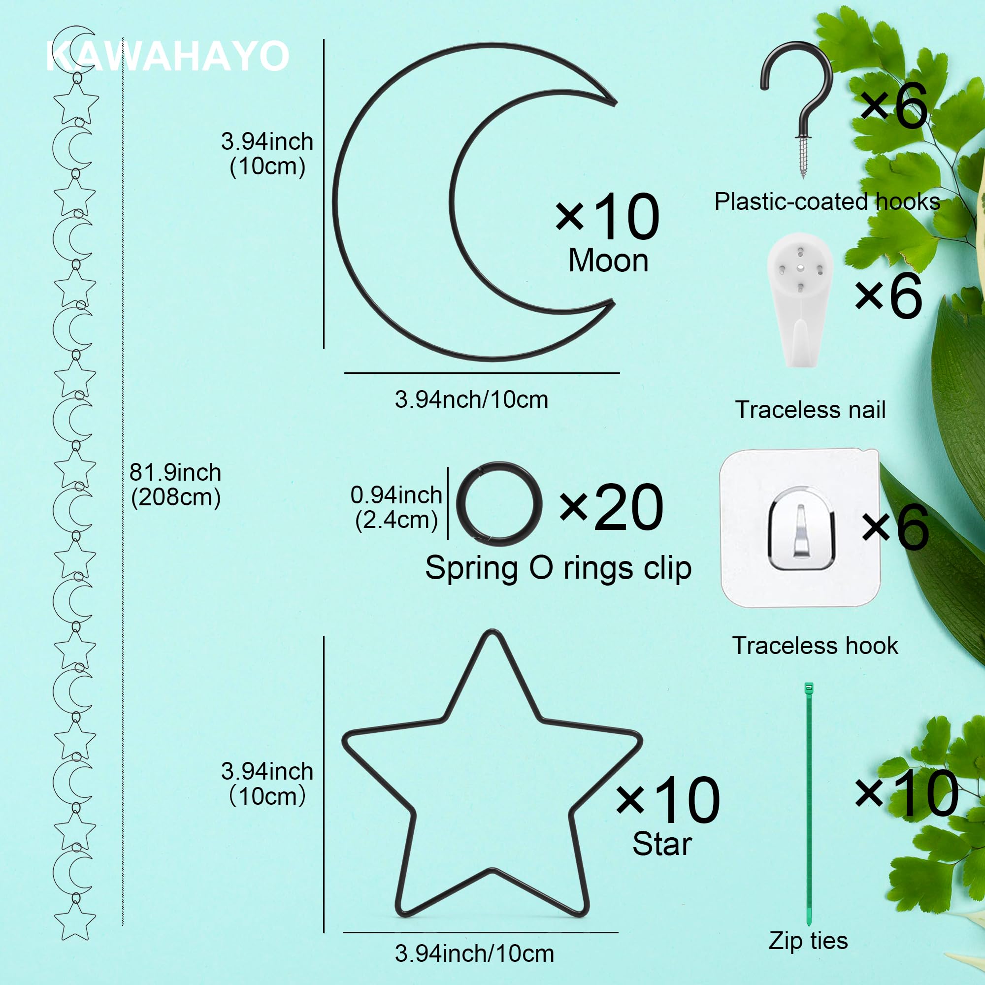 KAWAHAYO detachable clips enable flexible reshaping of plant paths.