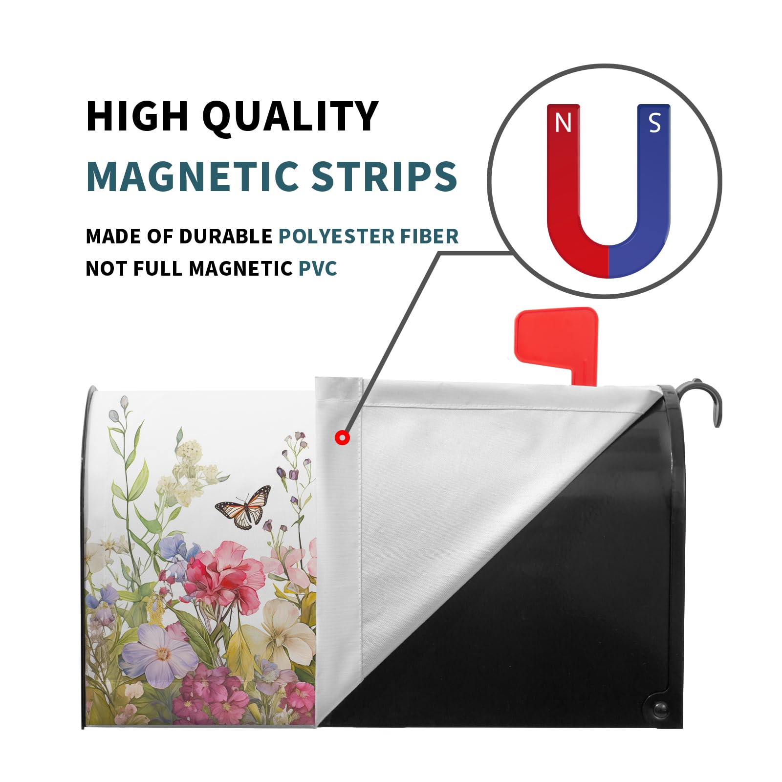 Kawani weatherproof material protects your mailbox from weather and wear.