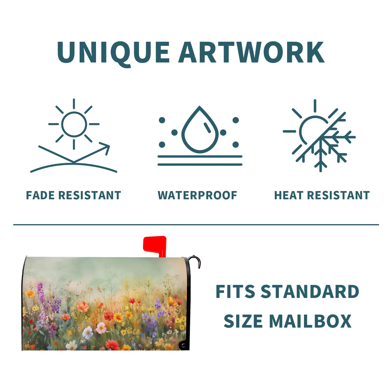 Outdoor-ready finish resists sun and rain to keep color intact.