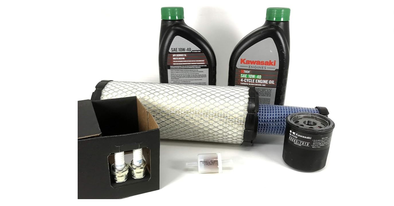 Kawasaki Tune Up Kit outer air filter enhances engine breathability for FX models.