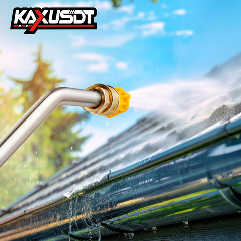 KAXUSDT seven-nozzle tip set enables versatile exterior washing angles.