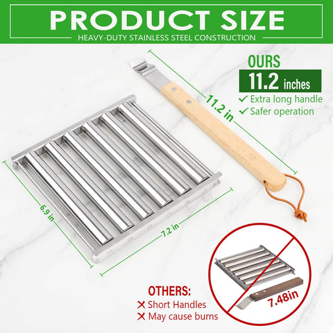 KAYCROWN dishwasher-safe roller simplifies cleanup after outdoor cookouts.