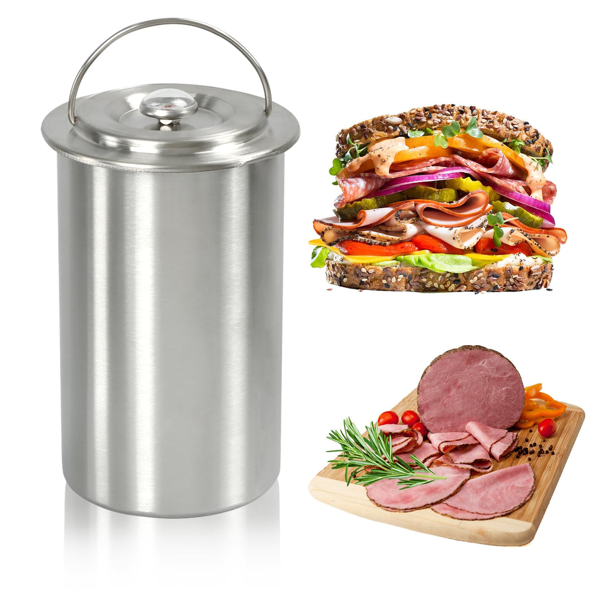 Kaycrown ham maker front view for home deli meat