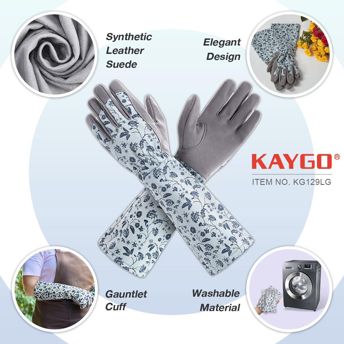 KAYGO gloves with reinforced palm design for durable hand protection