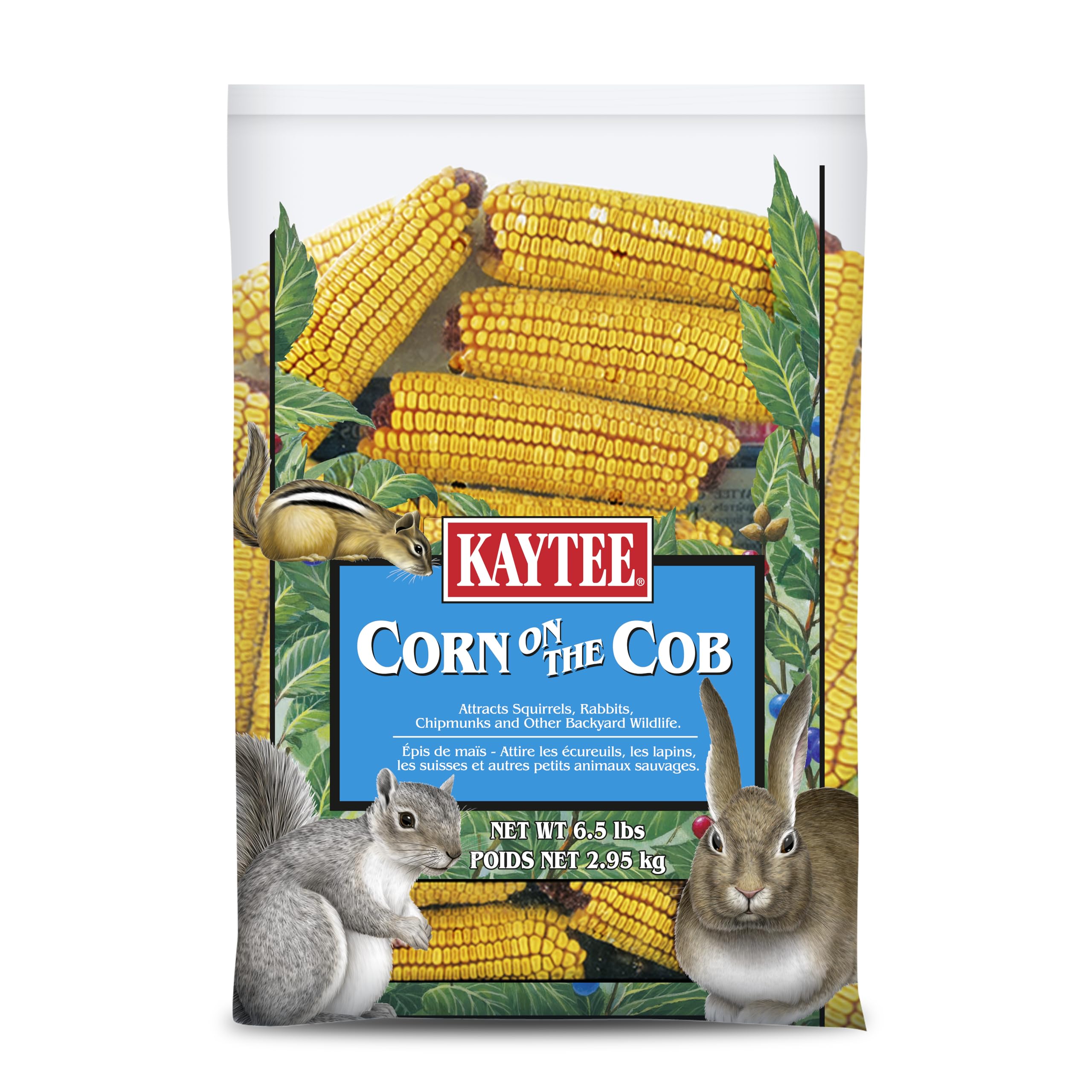 Kaytee Corn on the Cob packaging ready to attract backyard wildlife.