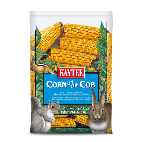 Kaytee Corn on the Cob packaging ready to attract backyard wildlife.