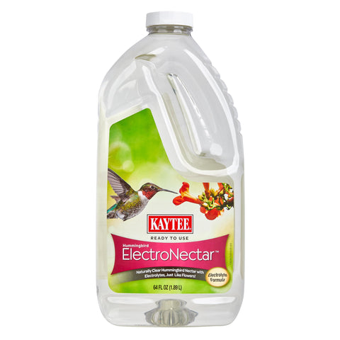 Kaytee Electronectar ready-to-use 64oz bottle for easy hummingbird feeding.