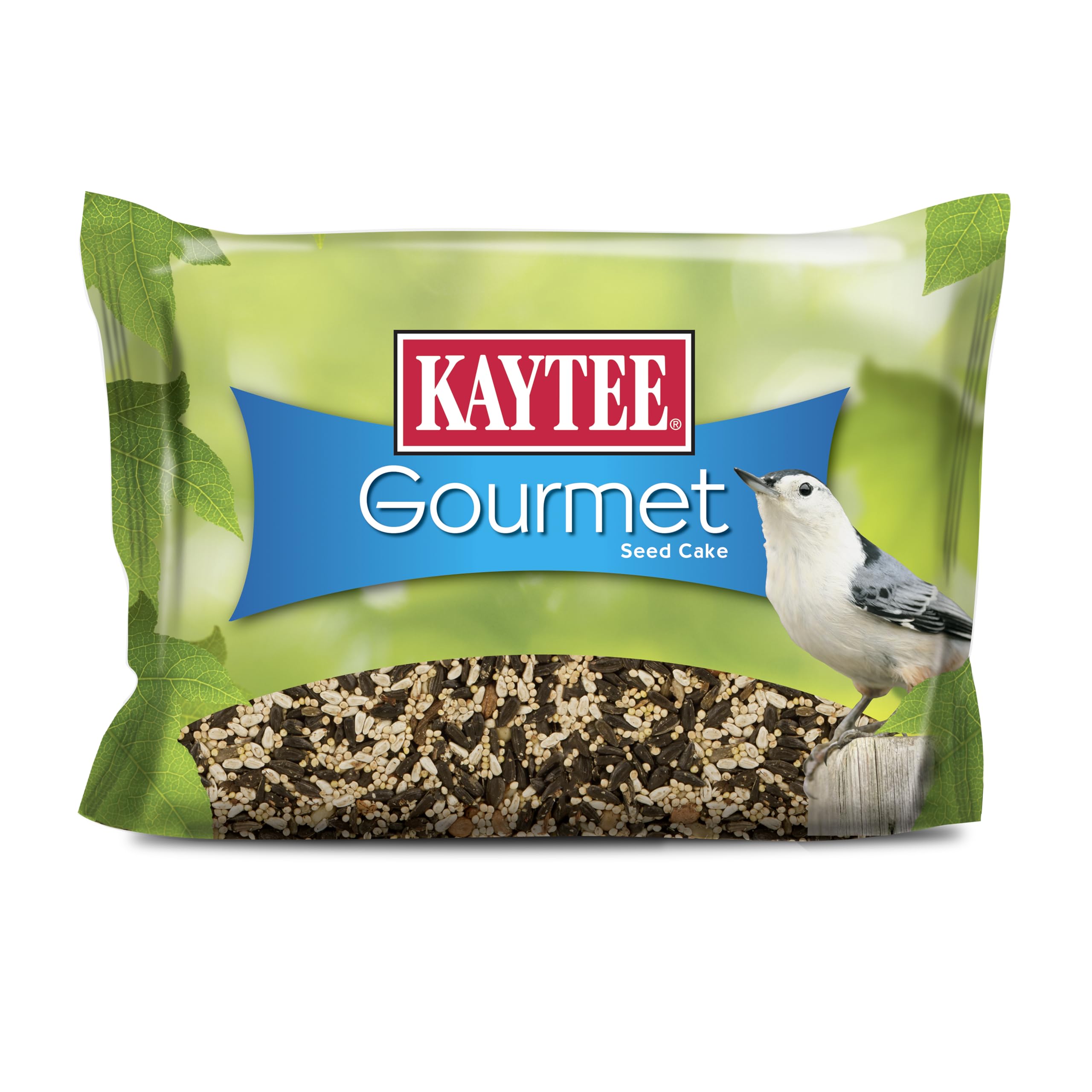 Kaytee Gourmet Seed Cake cardinals close-up, showcasing a long lasting feeding option.