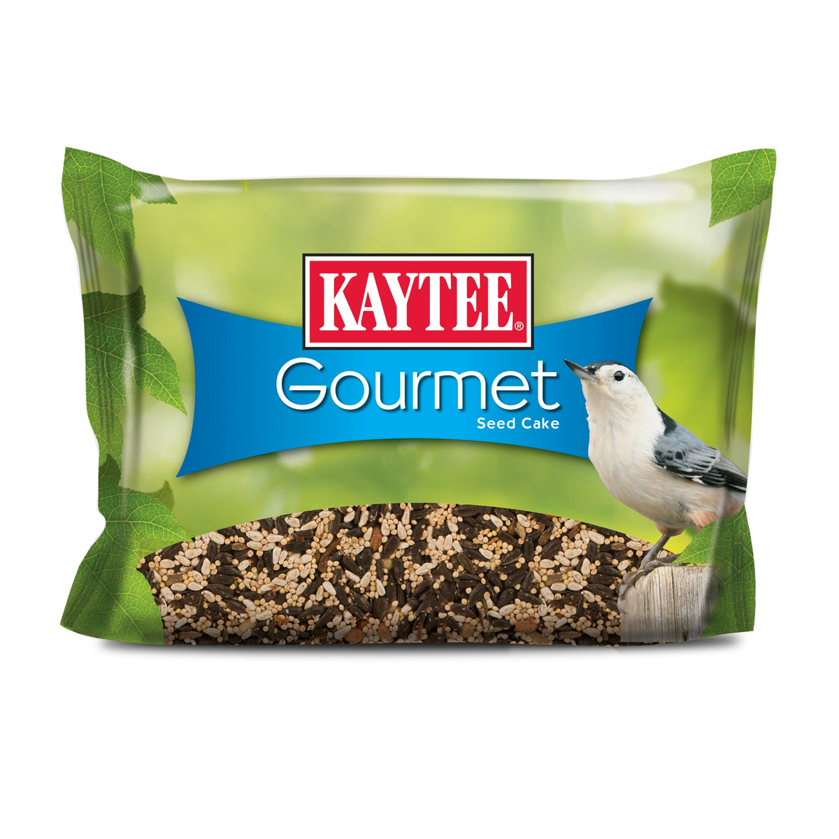 Kaytee Gourmet Seed Cake cardinals close-up, showcasing a long lasting feeding option.