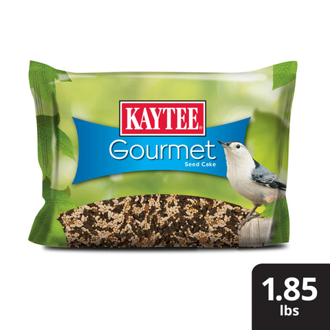 Kaytee Gourmet Seed Cake 2-pound block, ideal for ongoing backyard birdwatching.