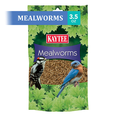 Kaytee Meal Worm Wild Bird Food seed mix provides versatile feeding options.