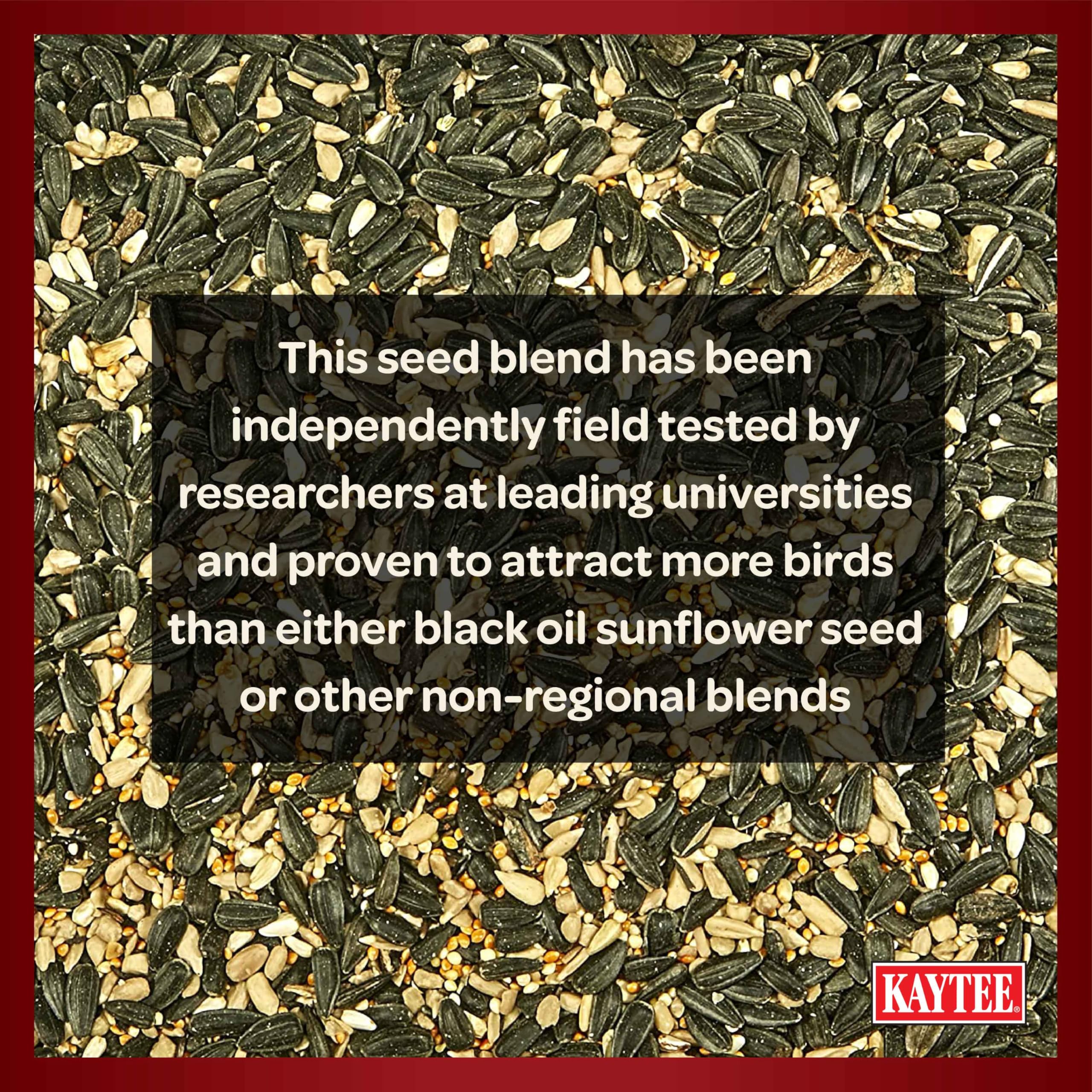 Kaytee Midwestern Regional Seed Blend entices finches to your feeder with balanced nutrition