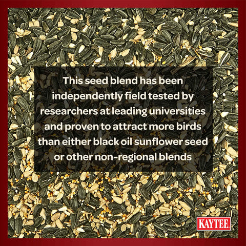 Kaytee Midwestern Regional Seed Blend entices finches to your feeder with balanced nutrition