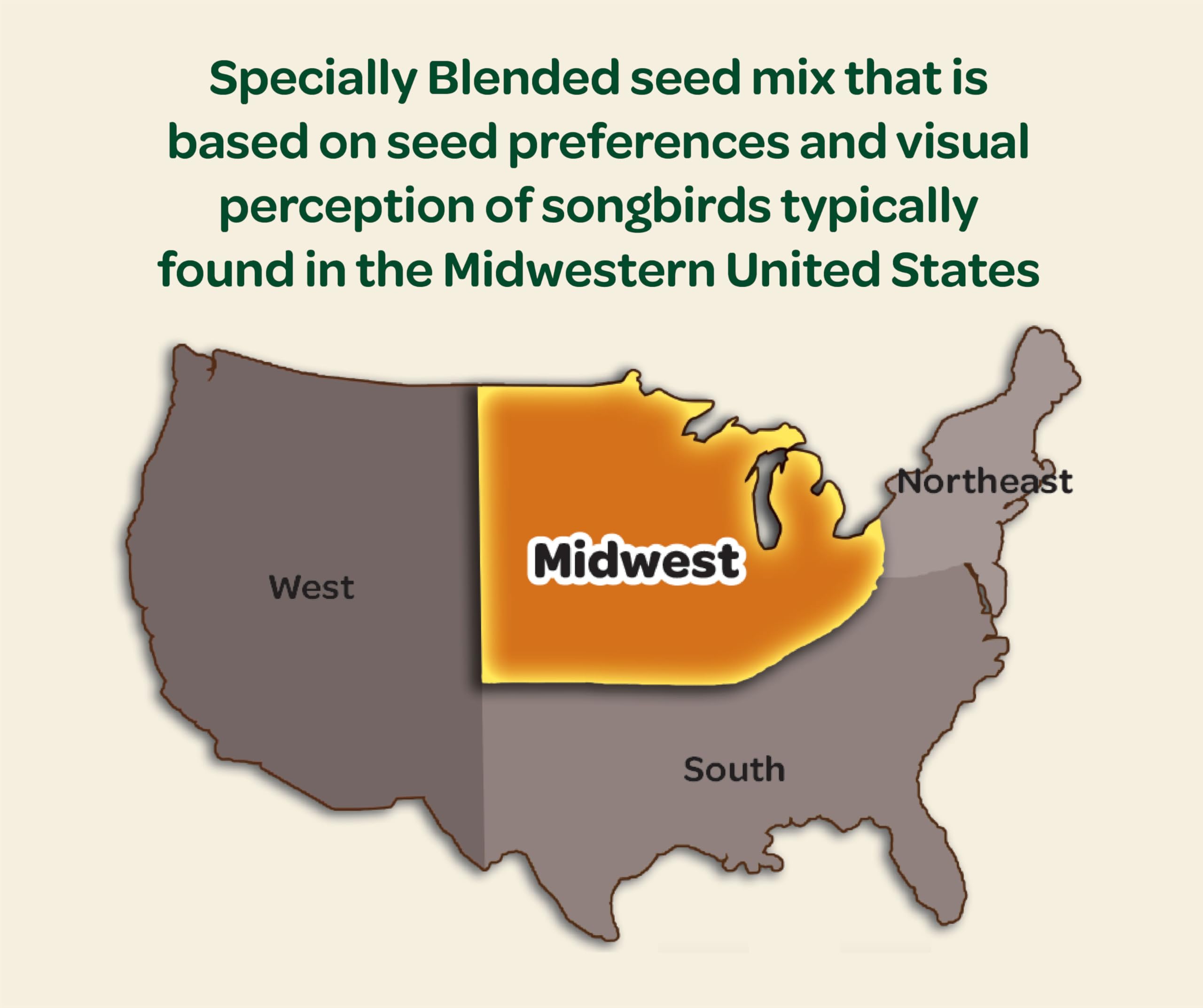Kaytee Midwestern Regional Seed Blend attracts nuthatches to your yard for steady visits