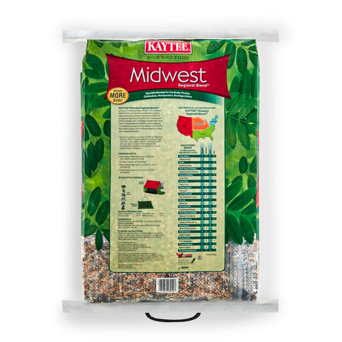 Kaytee Midwestern Regional Seed Blend draws outdoor birds to your yard and feeder
