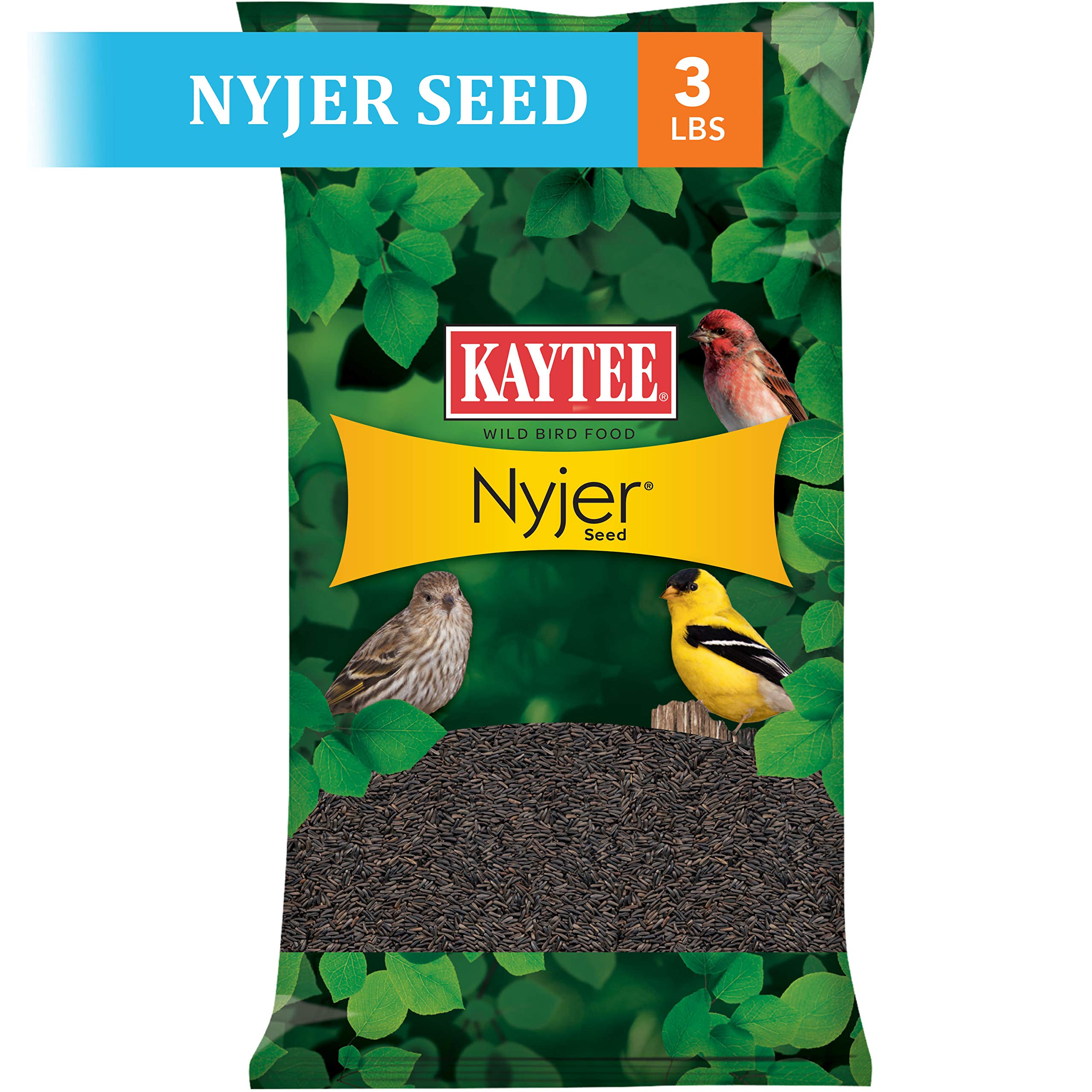 Kaytee Nyjer Seed no hulls highlights mess-free feeding for yards.