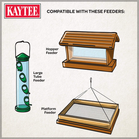 Kaytee blend ingredients: peanuts, pecans, almonds, walnuts