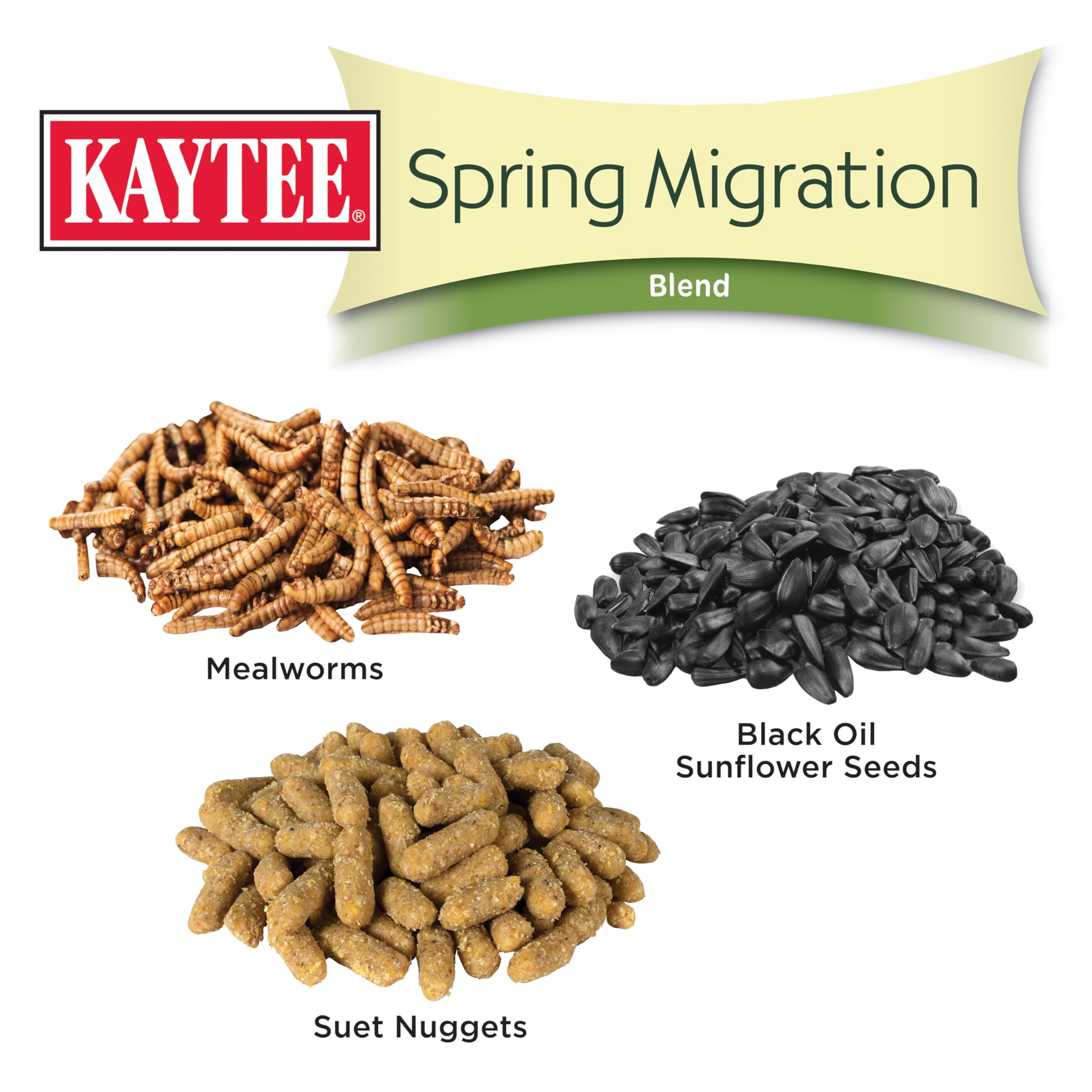 Peanuts in Kaytee Spring Migration blend providing extra protein