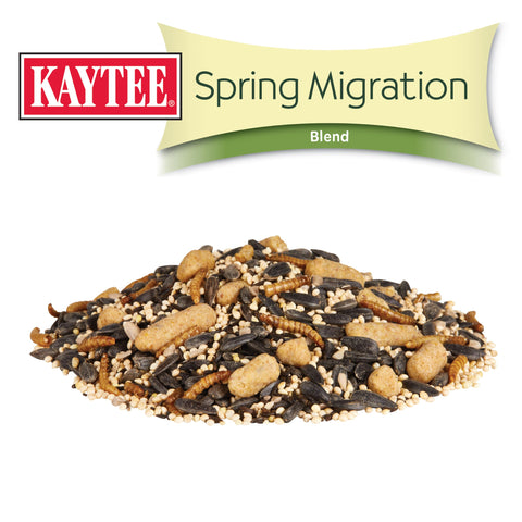 Sunflower seeds in Kaytee Spring Migration blend attractive to migratory birds