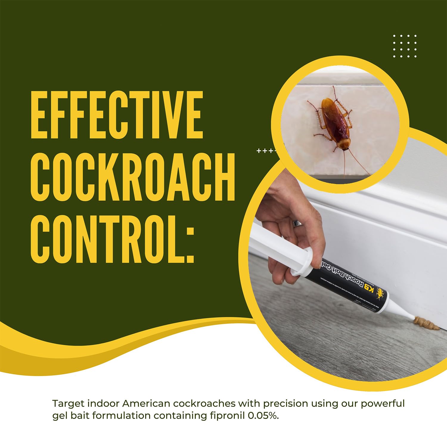 KB Roach Bait Gel packaging front shows user-friendly design.