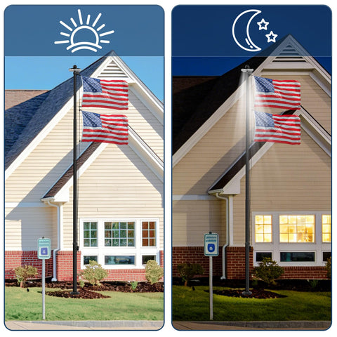 KBLOONG easy-install flag kit includes tools and rope for DIY setup