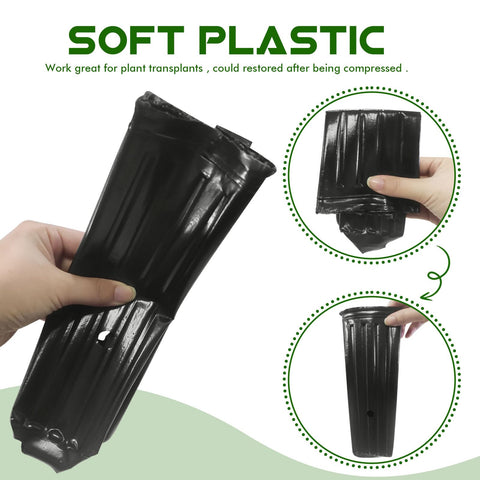 KBOROVER indoor-outdoor plant pots pack of 30 for versatile gardening use.