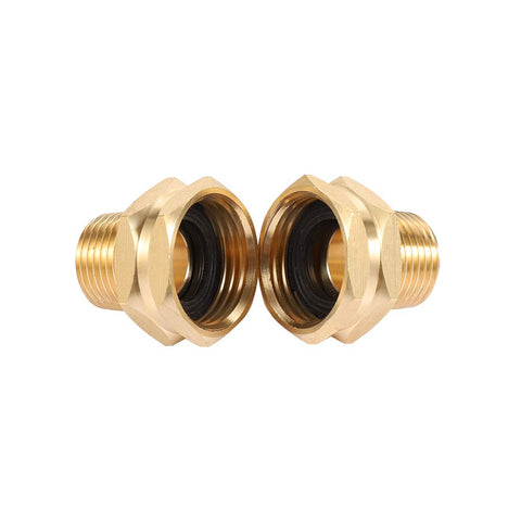 Kbrotech brass adapter threaded face detail emphasizes sturdy construction for long-lasting use.