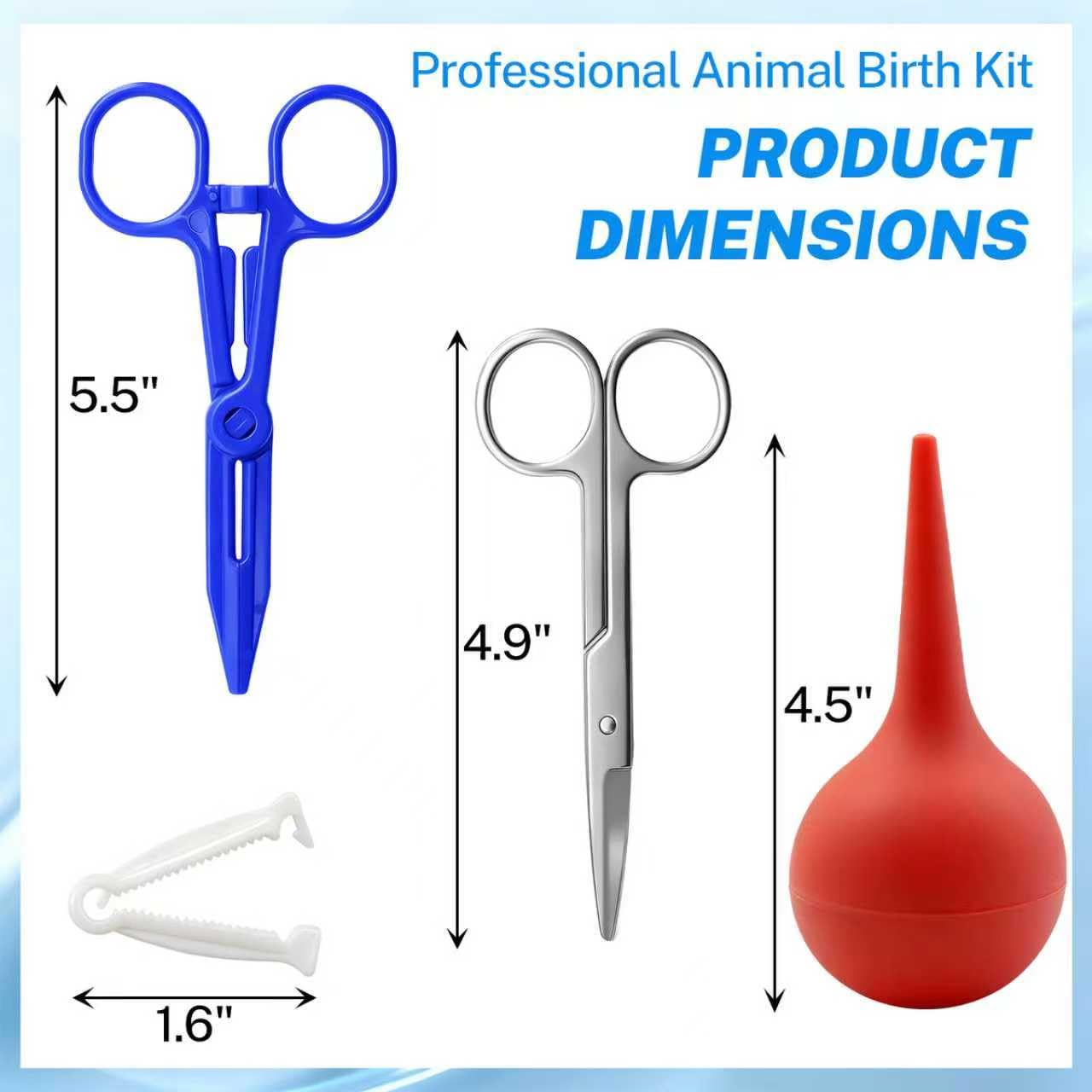 KBVASOTZ curved stainless steel scissors enable precise cuts near delicate areas.