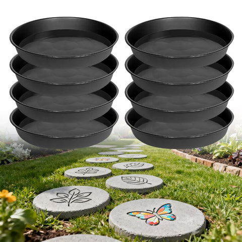KCASCTIV round stepping stone mold, 10.2-inch diameter for durable garden paths.