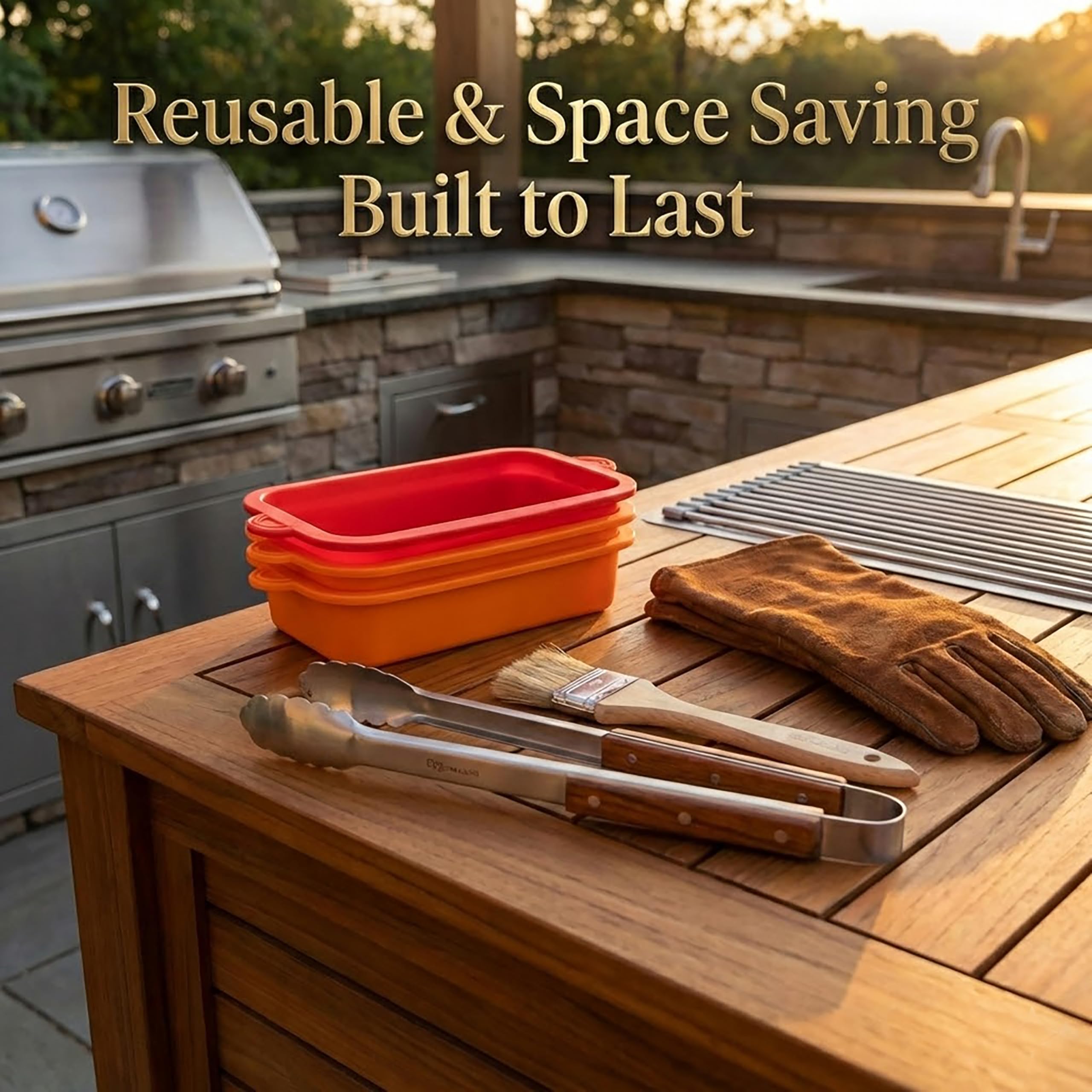 KCKHFA non-stick grease cup liner clean-up simplifies post-cook cleanup