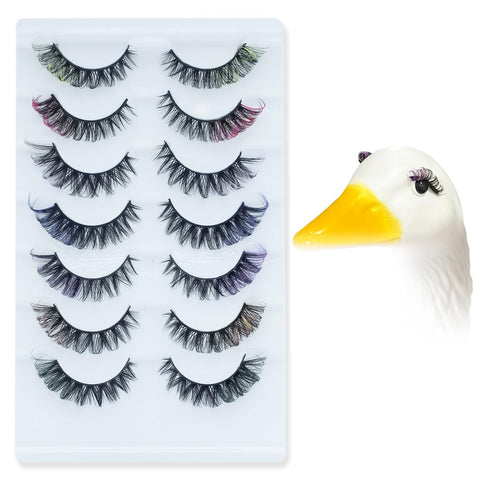 KCMOSGI porch goose eyelashes multicolor add vibrant curb appeal to your lawn statue.
