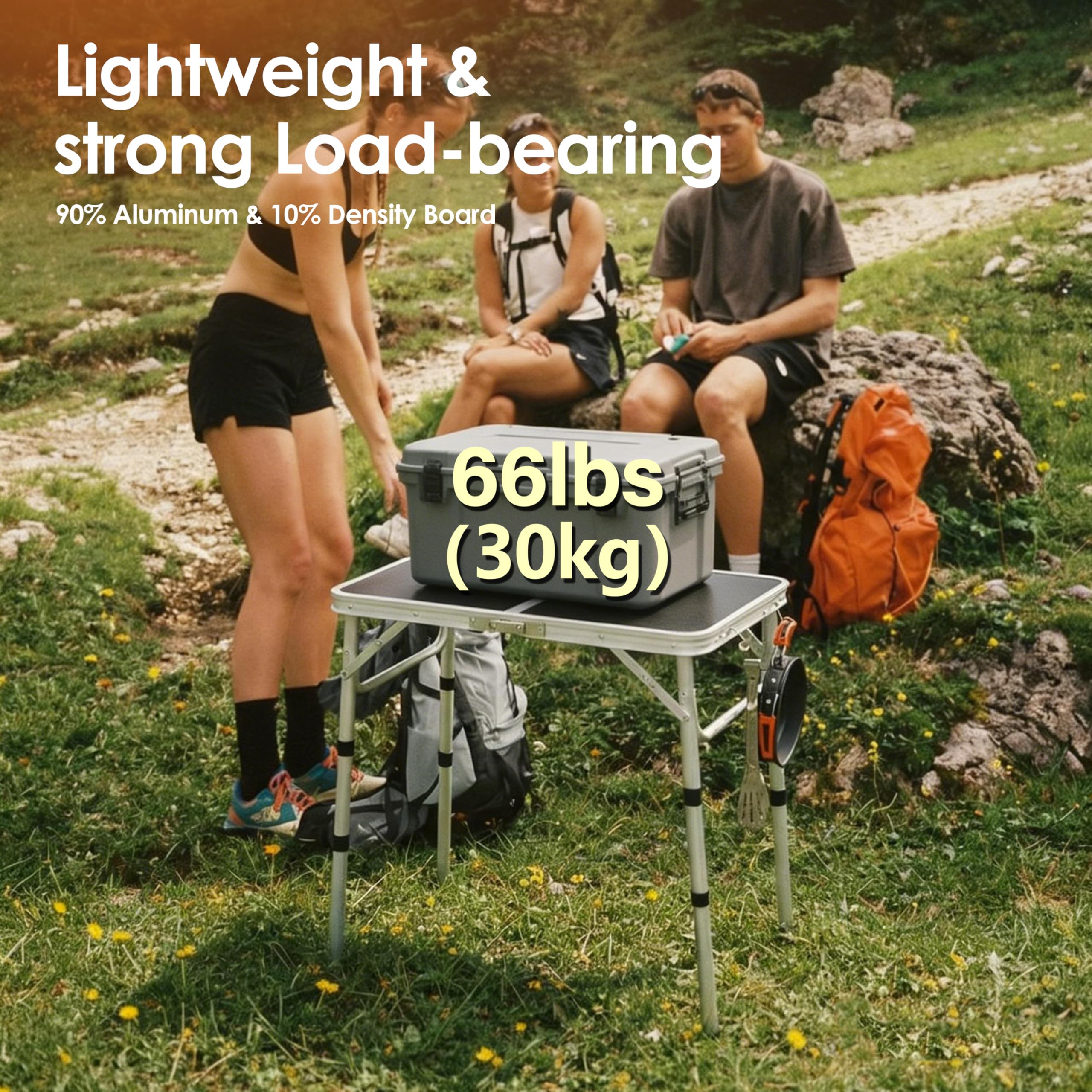 Kcmploro folding picnic table suitable for indoor and outdoor activities.