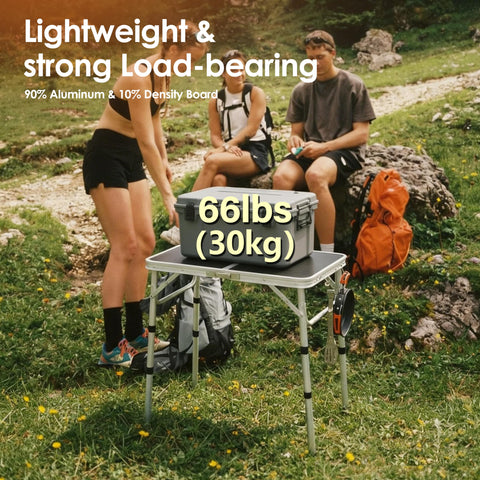 Kcmploro folding picnic table suitable for indoor and outdoor activities.