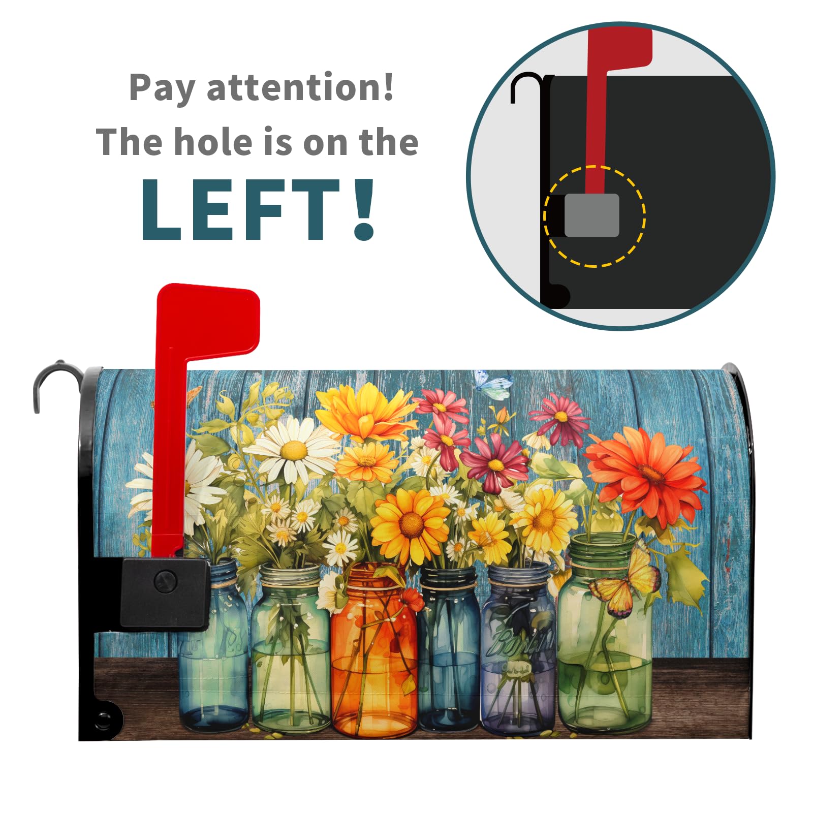 Kcozydecor Colorful floral motif close-up highlights durable polyester material.