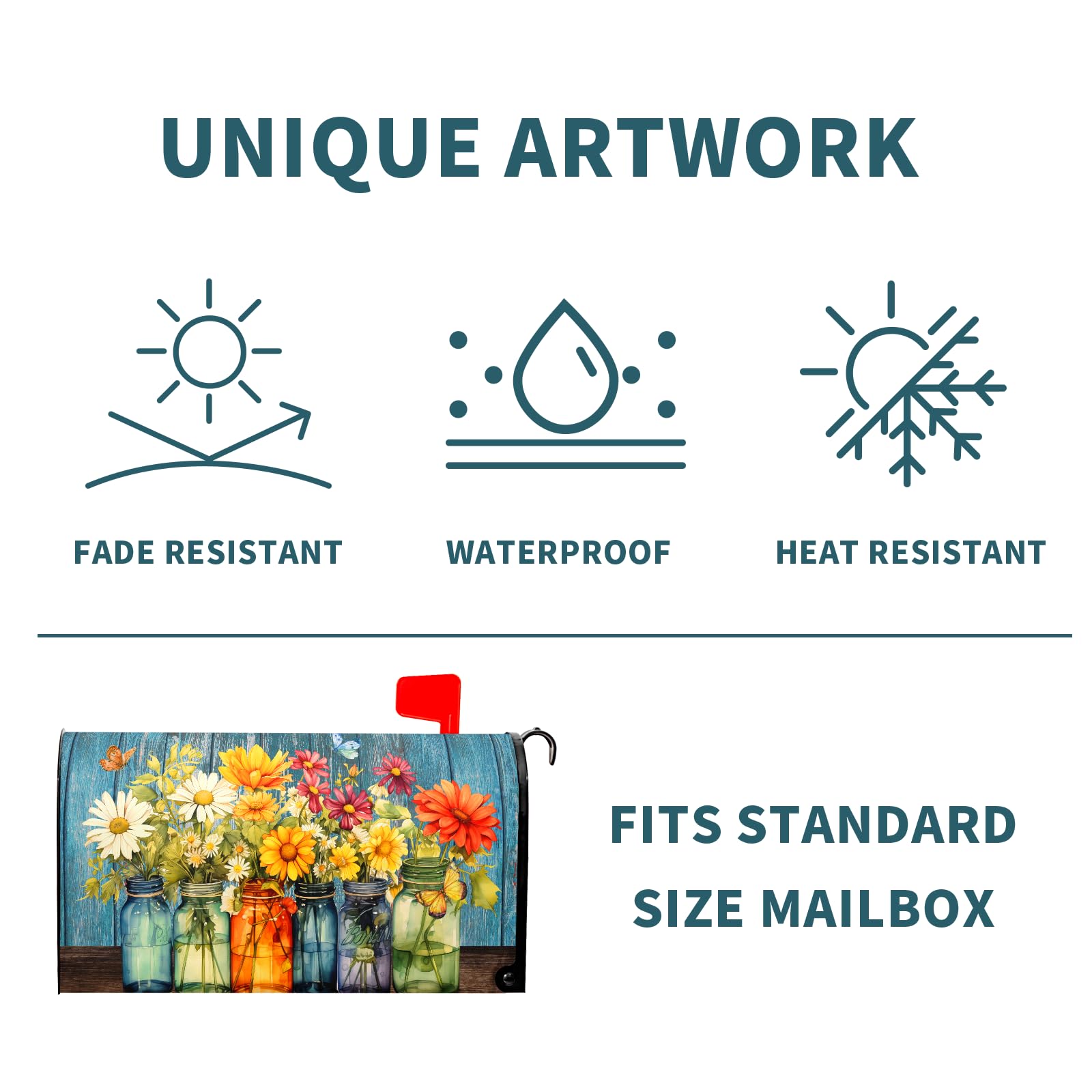 Kcozydecor Fade-resistant prints protect against sun exposure for outdoor use.