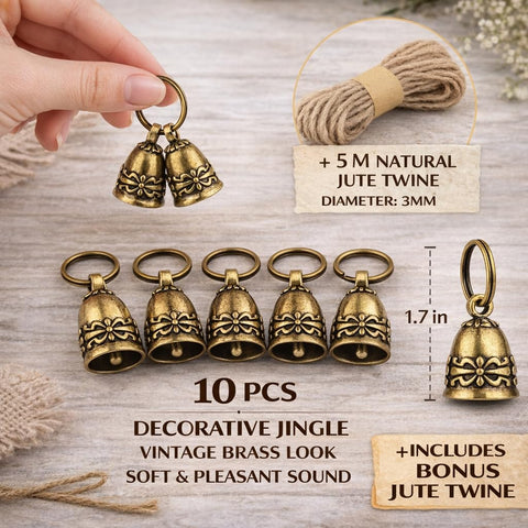 Kcrygogo copper bell used in DIY craft project and decoration