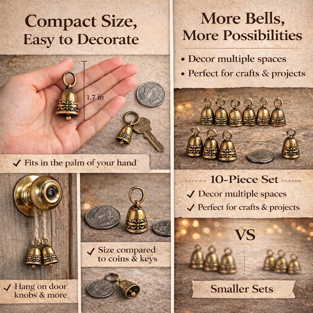 Kcrygogo copper bell pack displayed for versatile crafts