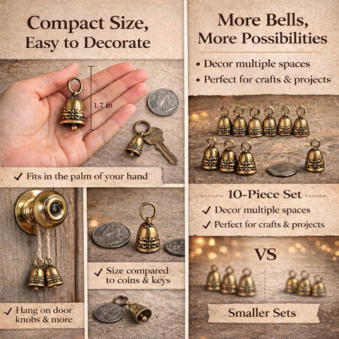 Kcrygogo copper bell pack displayed for versatile crafts