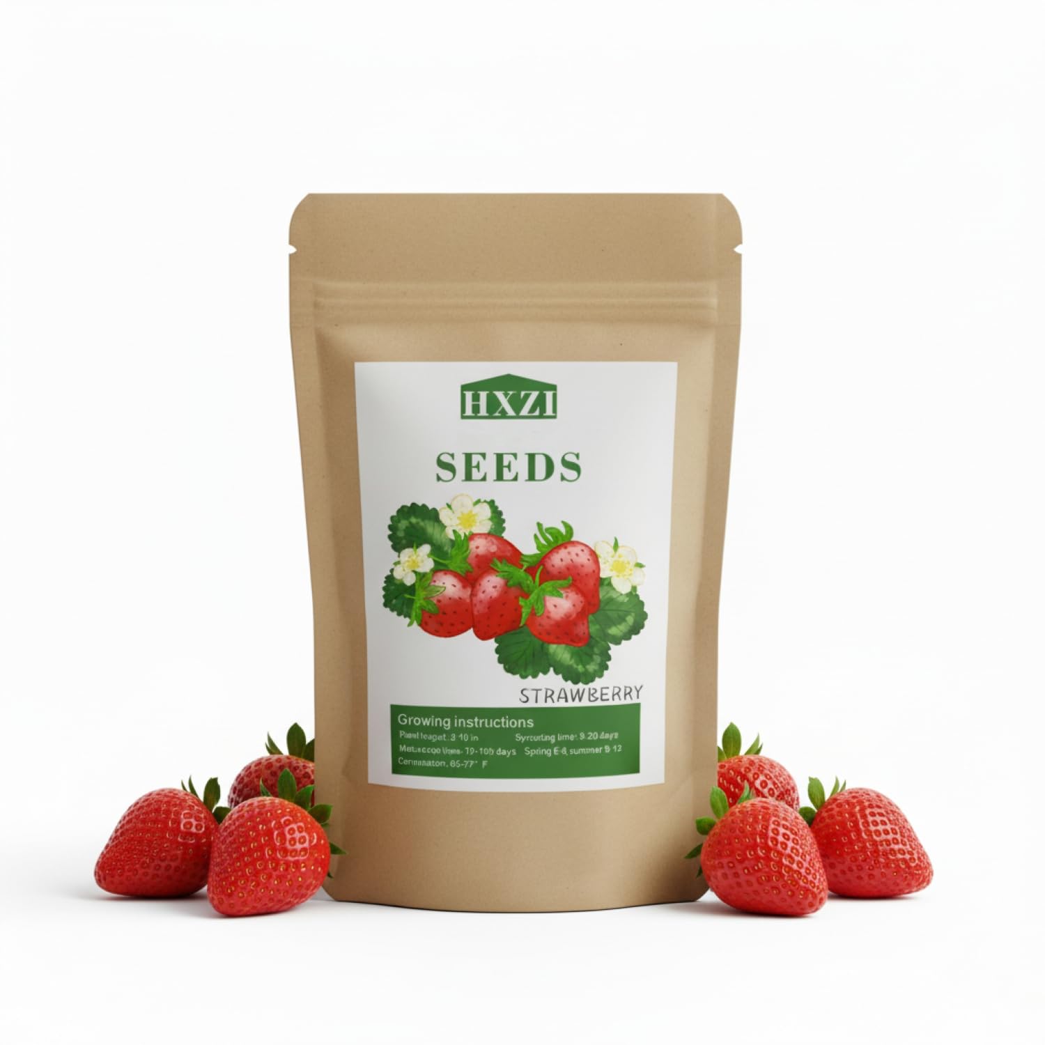 KCT Garden 2000 strawberry seeds pack ready for planting in home gardens.