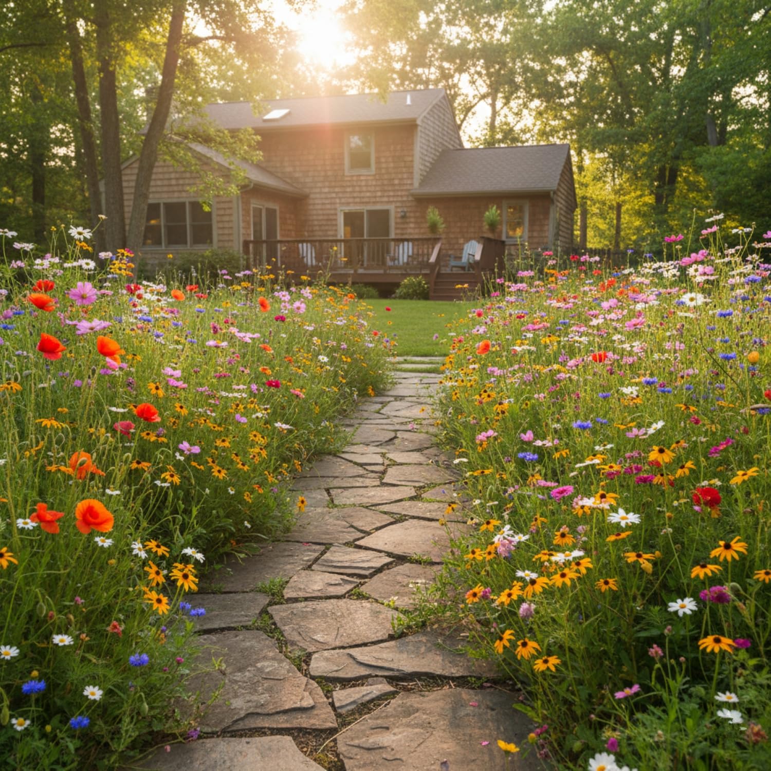 KCT GARDEN bulk wildflower seeds 2oz bag – ideal for quick, full-spectrum garden coverage.